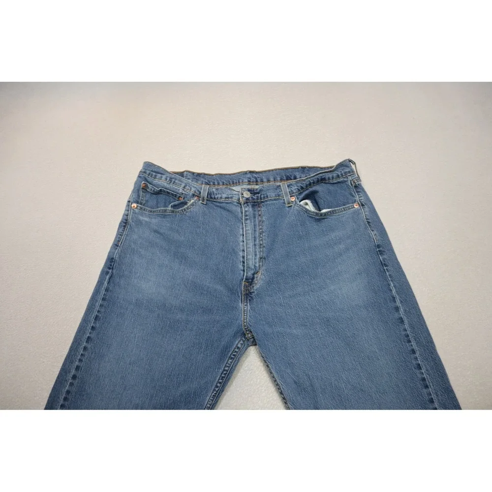 Levi's 505 Regular Fit Jeans Mens 40x34 Blue Straight Leg Medium Wash Excellent